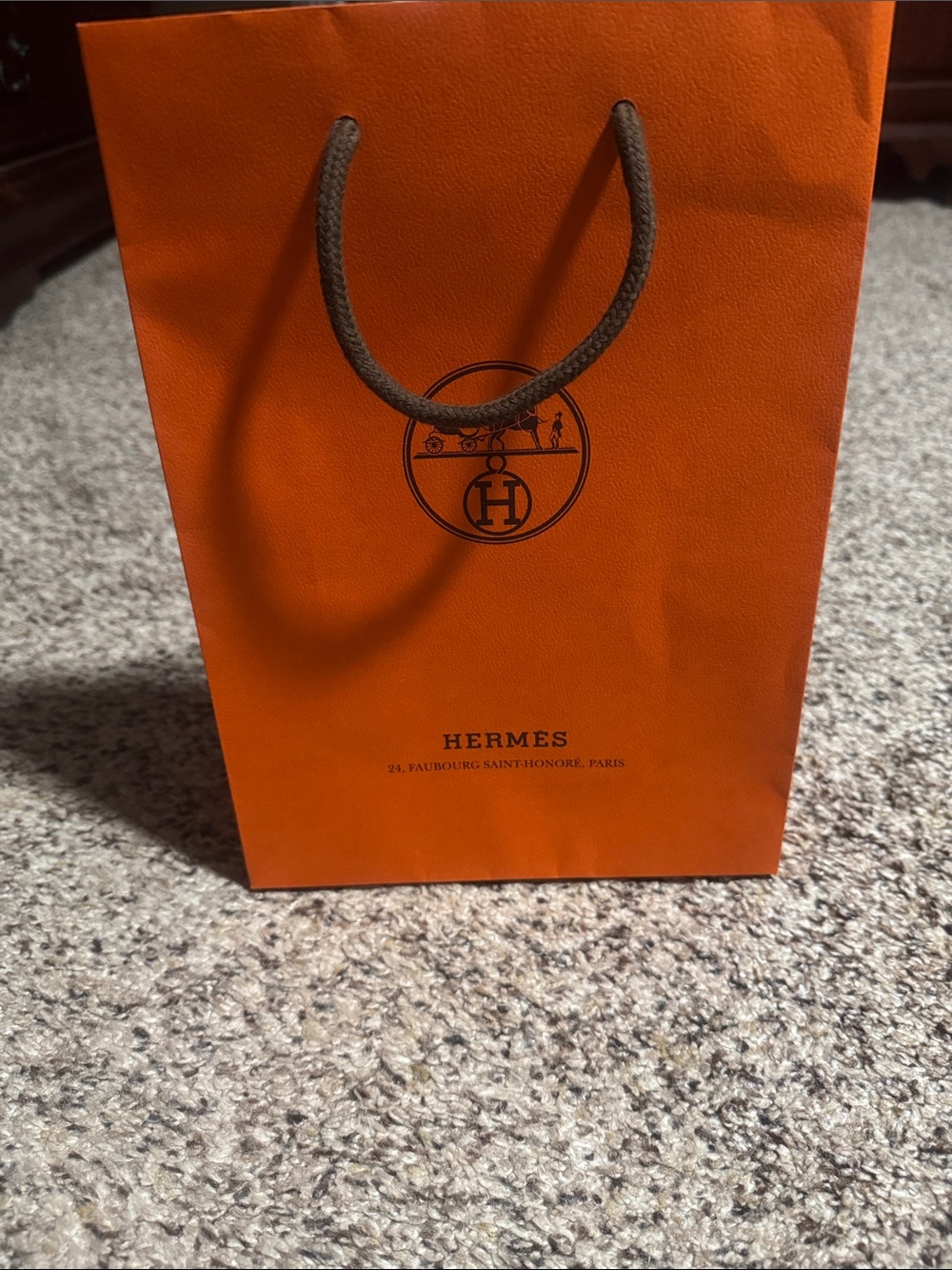 Hermès Iconic Orange Gift Bag